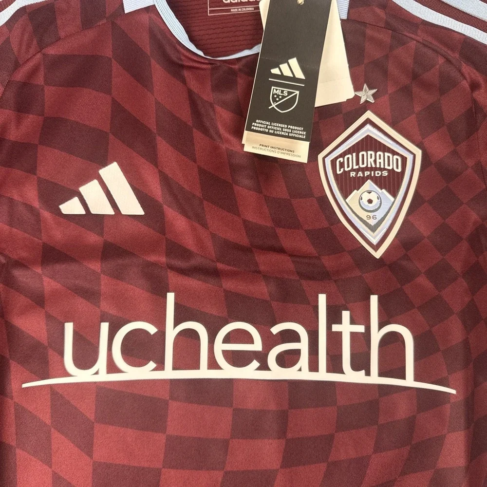 New Adidas Colorado Rapids MLS Authentic 24/25 Home Jersey HZ6228‎ Men's XS